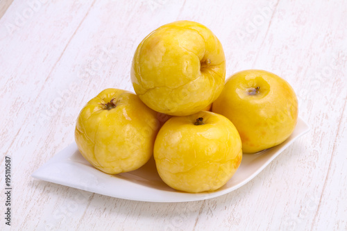 Pickled yellow apple