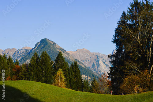 Oberstdorfer Alpen im Herbst .