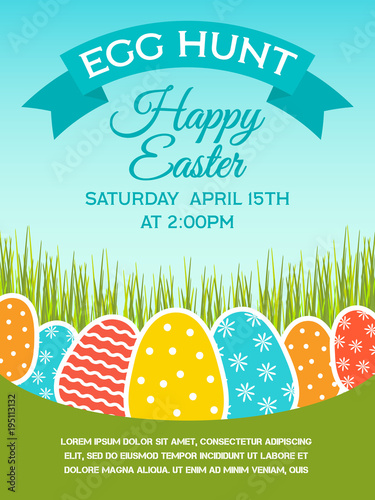 Easter poster template