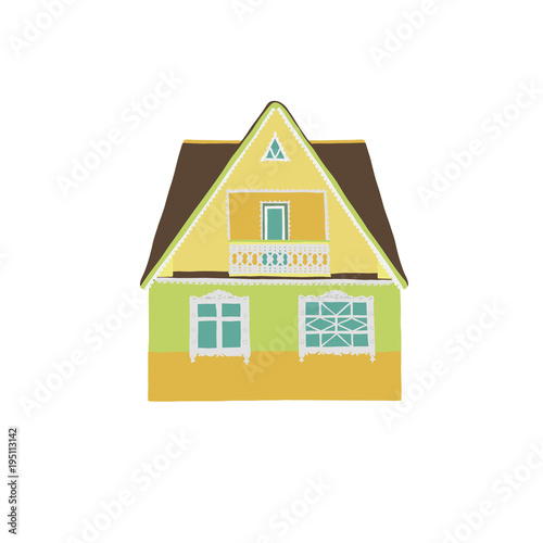 Country house flat, isolated