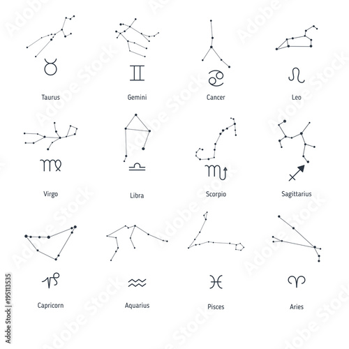 Set zodiac sign.