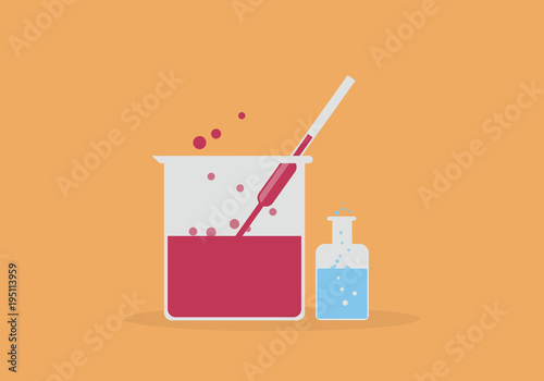 acid evaporated from beaker and pipet have some acid acid evaporated in jar also