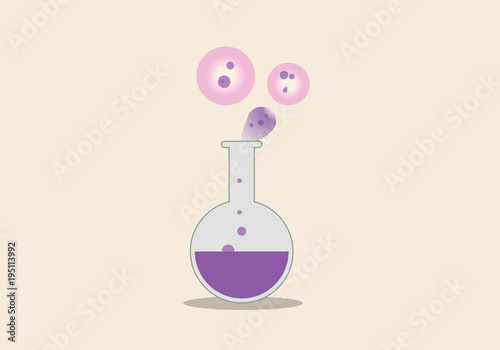 flask contain acid and its evaporated
