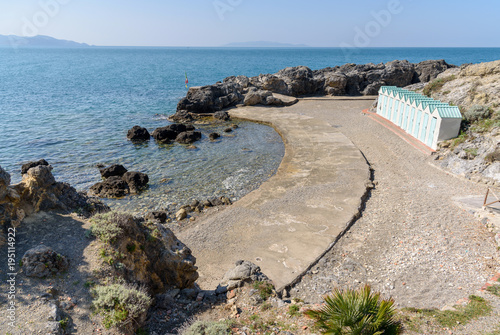 bagno delle Donne Beach at Talamone, Tuscany, Italy photo