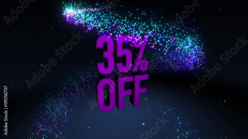 Magic shinning particle circle trail and 3D banner text 35% OFF