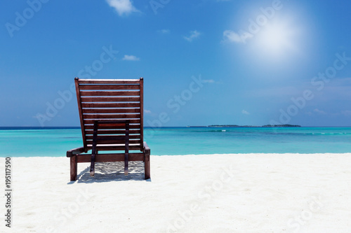 Beach chair on seaside © photopixel