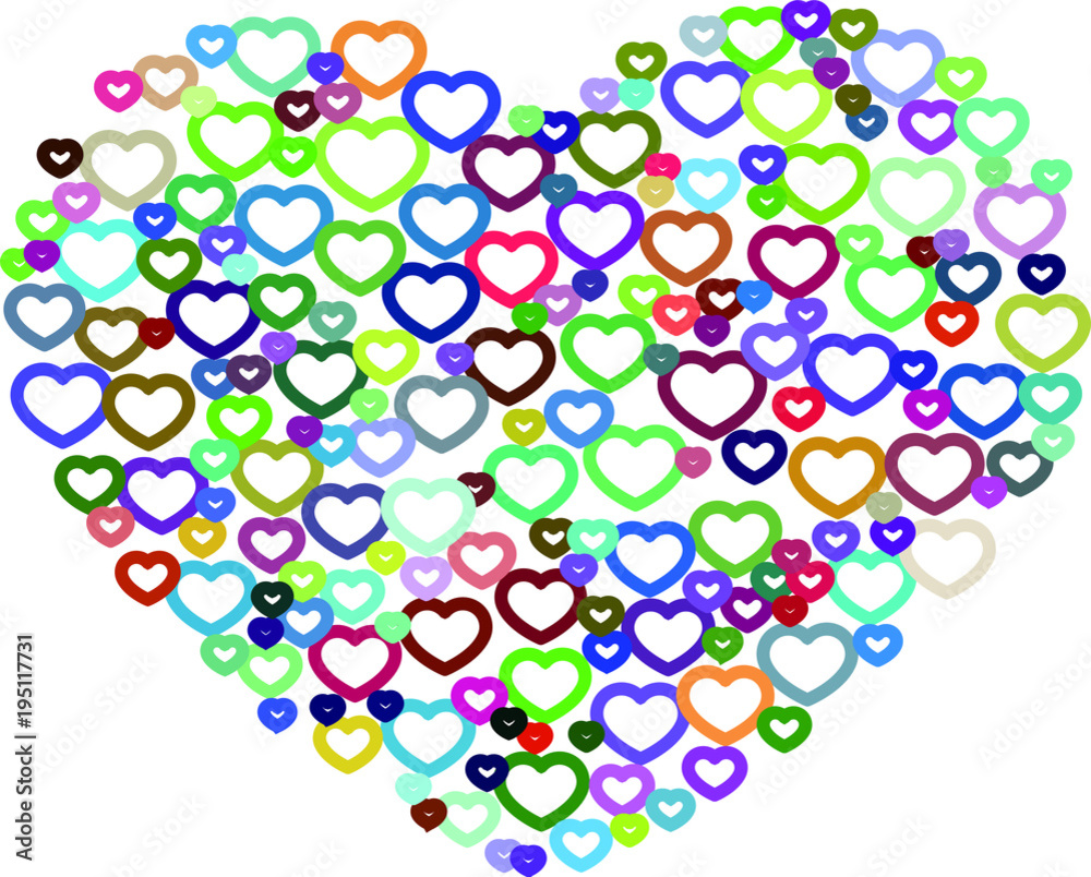 Colorful line Crowded heart.eps Colorful line Crowded heart.eps