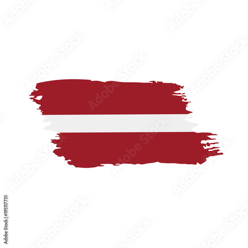 Latvia flag, vector illustration