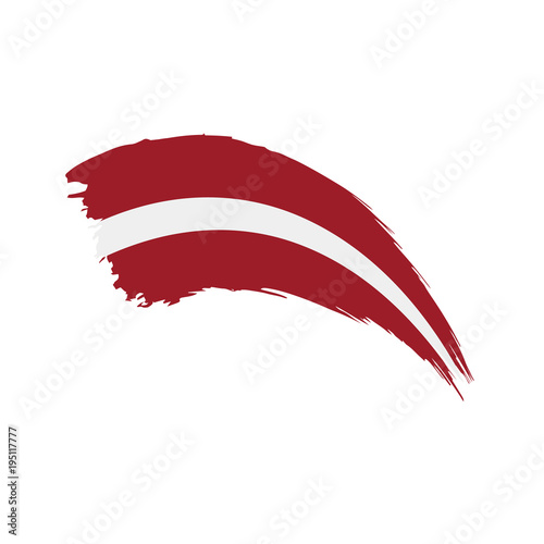 Latvia flag, vector illustration