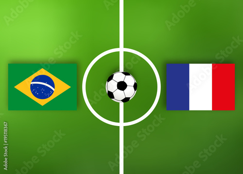 Brasilien VS Frankreich - Fußball