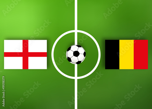 England VS Belgien - Fußball