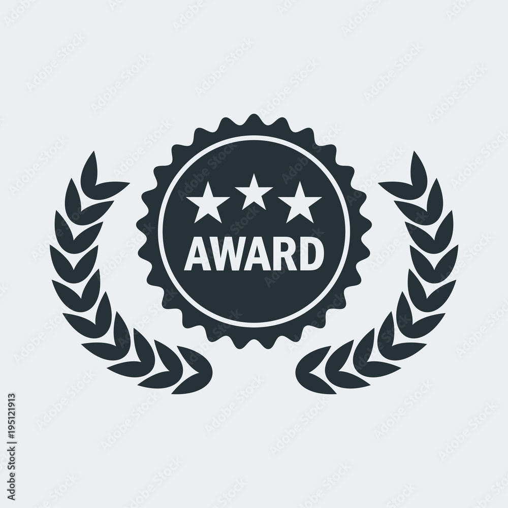 Film Award for best film. Movie Theater, Cinematic Award, Movie Premiere. Flat vector cartoon illustration. Objects isolated on a white background. Film Award for best film. Movie Theater, Cinematic Award, Movie Premiere. Flat vector cartoon illustration. Objects isolated on a white background.