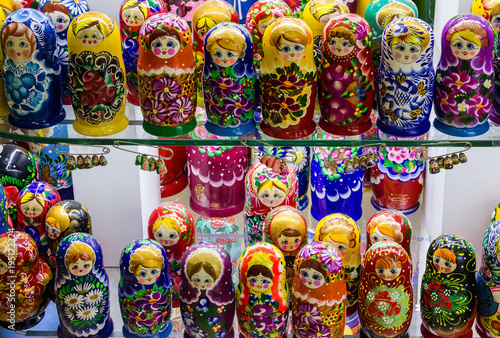 wooden dolls in Prague, Nesting souvenirs © Travel Faery