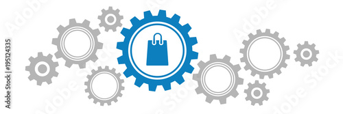 Zahnräder Banner - Tüte