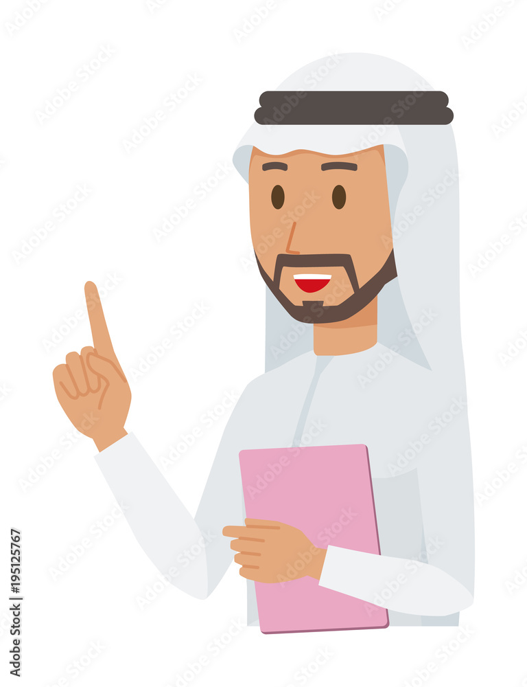 An arab man wearing ethnic costumes is An arab man wearing ethnic costumes is