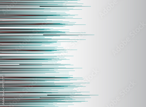 Abstract technology lines horizontal red and blue color speed motion movement on white background.
