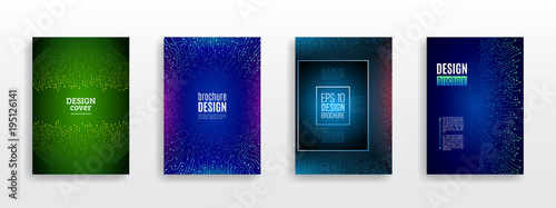 Futuristic hi-tech flyer template. Technology communication element for brochure. Circuit board background for magazine cover. Abstract digital concept booklet. Computer technology illustration.