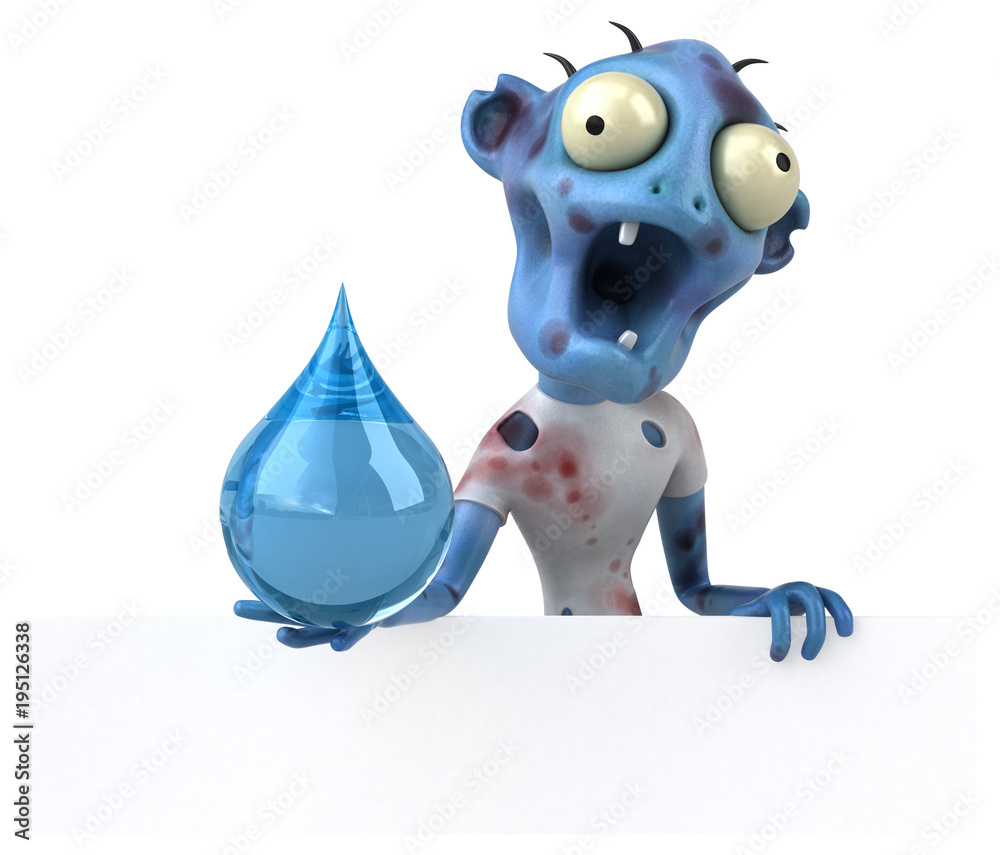 Fun zombie - 3D Illustration Fun zombie - 3D Illustration