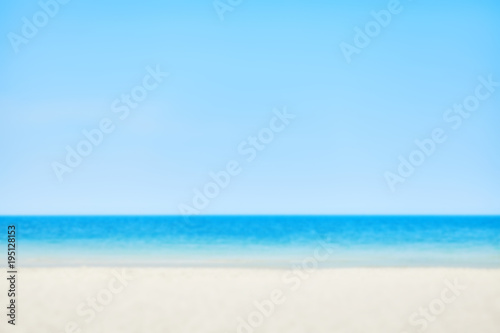 Blurred picture of a beach on a sunny day, nature background
