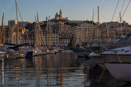 The sunset at Marseille