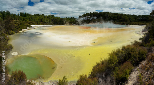 Colorful Artist's Palette & Opal Pool, Wai-O-Tapu, Rotorua, New Zealand