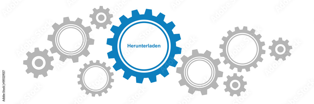 Zahnräder Banner - Herunterladen