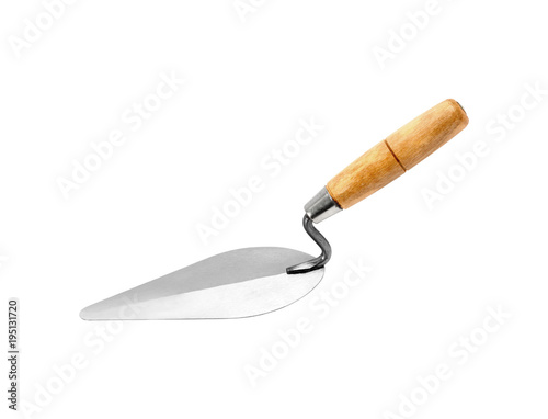 Trowel on isolated white background