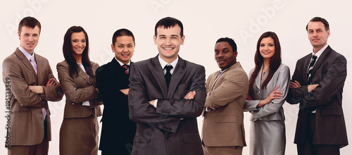 portrait of multiethnic business team