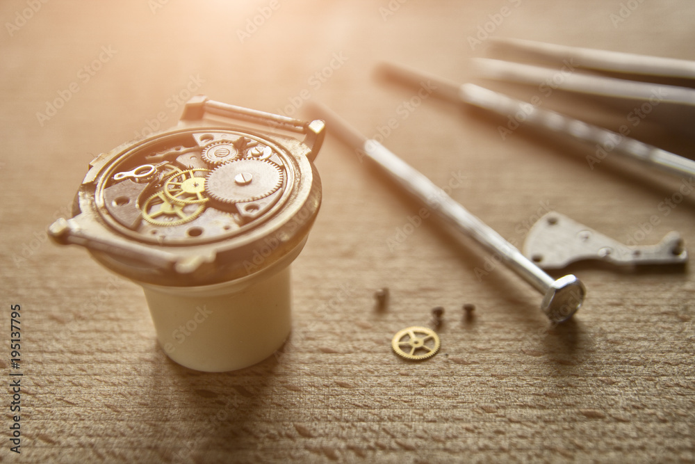 Watchmaker's workshop, watch repair Watchmaker's workshop, watch repair