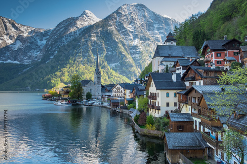 village and lake