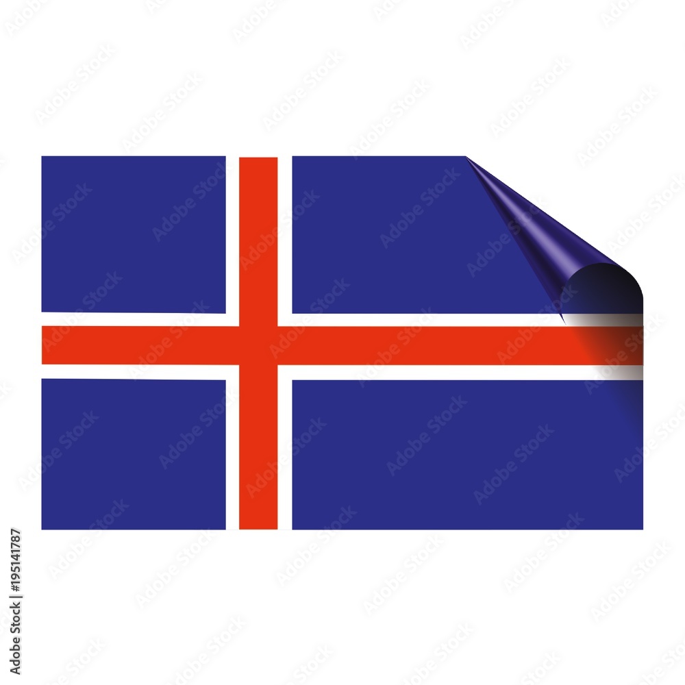 Obraz premium national, flag, country and iceland flag icon