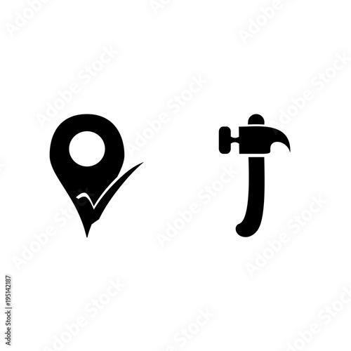 icon Instruments And Tools with ok, work tool, claw, tool and work