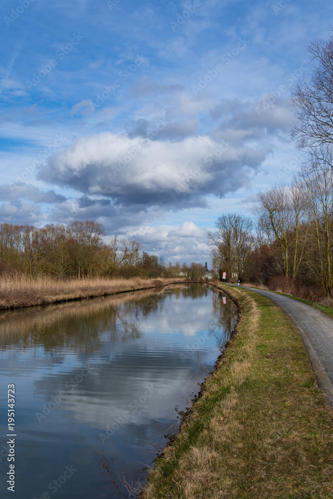 Sight along the Dender, Belgium