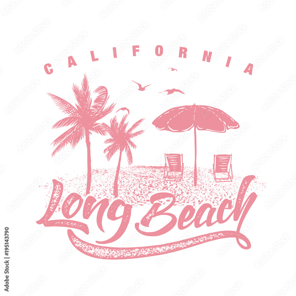 California Long beach typography for t-shirt print , vector illustration California Long beach typography for t-shirt print , vector illustration