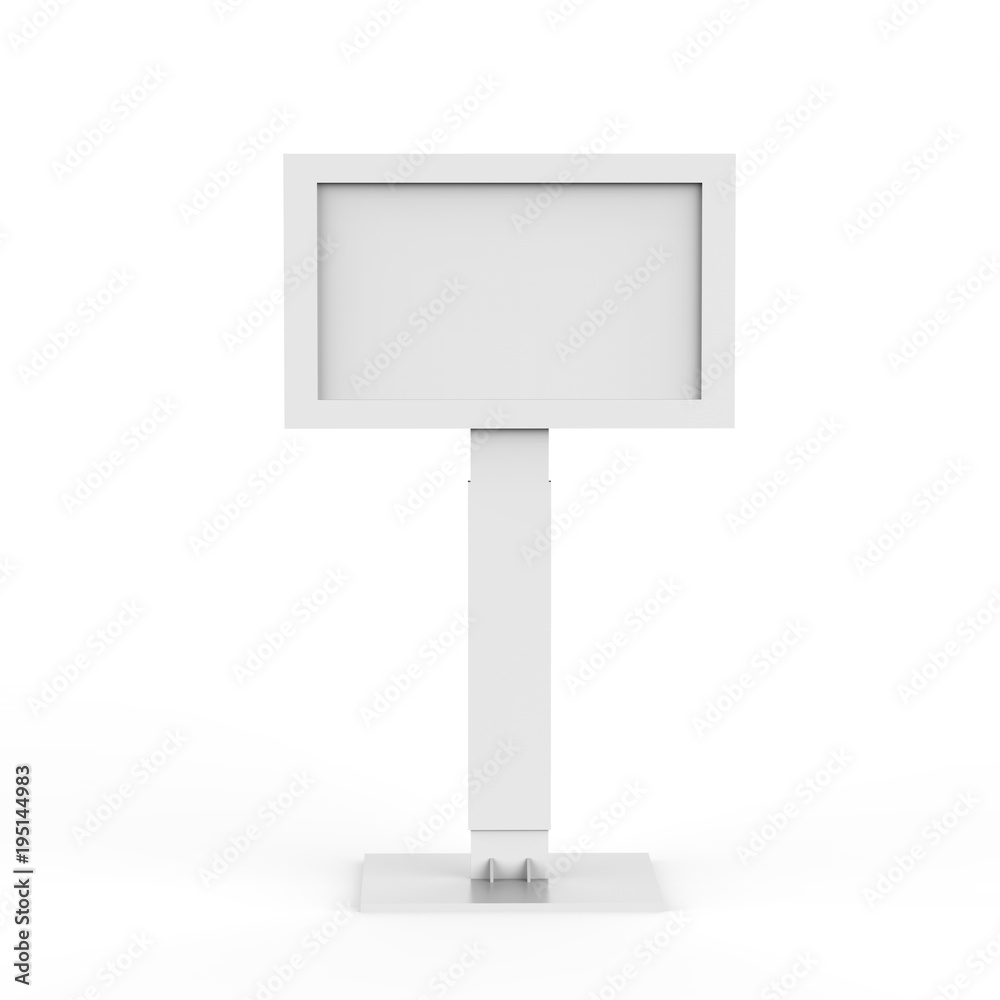 Sign Board Display Mock up, 3D Illustration Sign Board Display Mock up, 3D Illustration