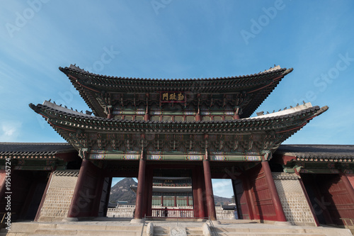 Gyeongbokgung Palace, one of the beautiful palace in South Korea.