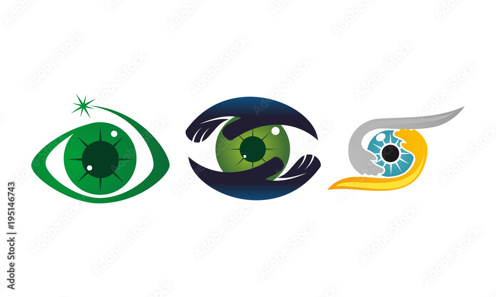 Obraz premium Eye Care Template Set