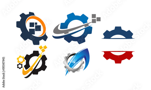 Gear Template icon Set