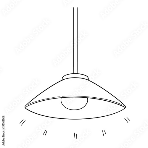 vector of ceiling lamp