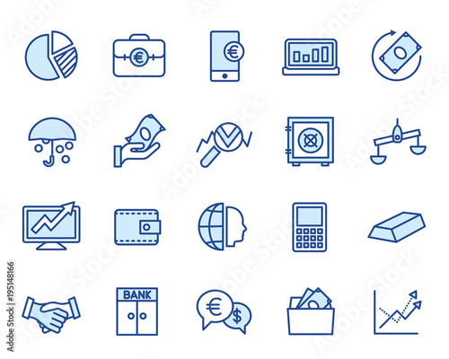 Fincance Vector Icon Set