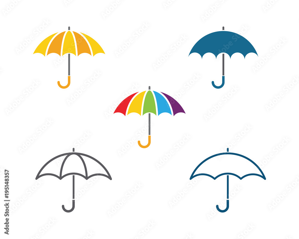 umbrella icon vector illustration - obrazy, fototapety, plakaty 