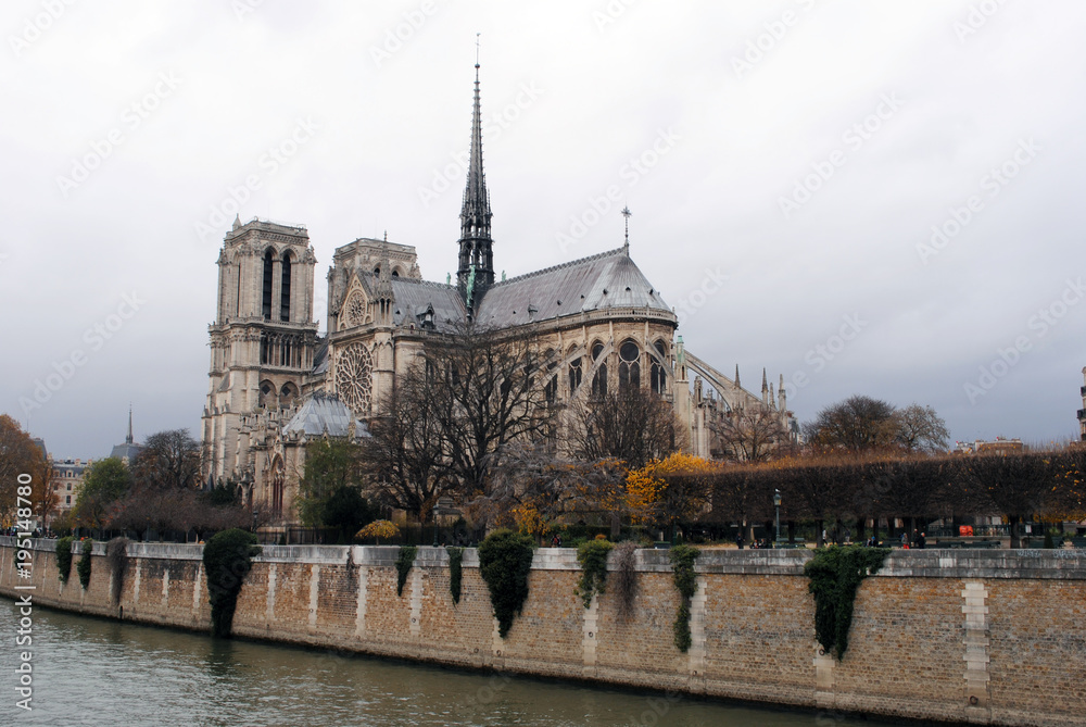 Cityscape of Paris with a view of the cathedral Notre Dame in autumn. Cityscape of Paris with a view of the cathedral Notre Dame in autumn.