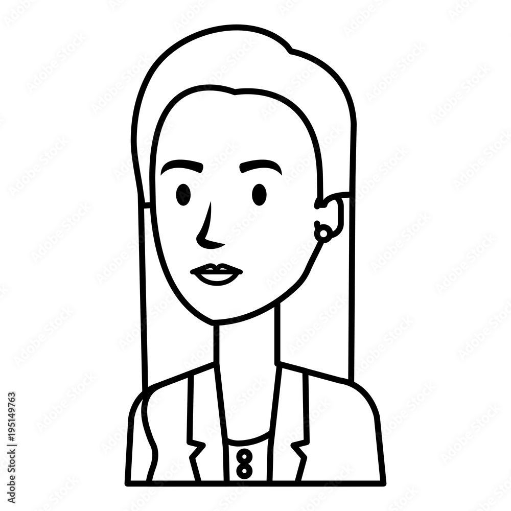 successful businesswoman avatar character vector illustration design