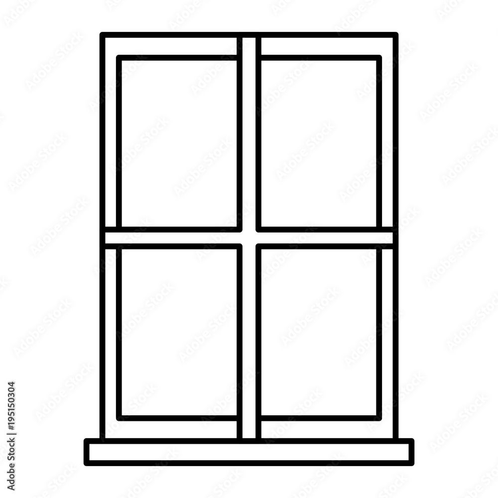 window apartment isolated icon vector illustration design window apartment isolated icon vector illustration design