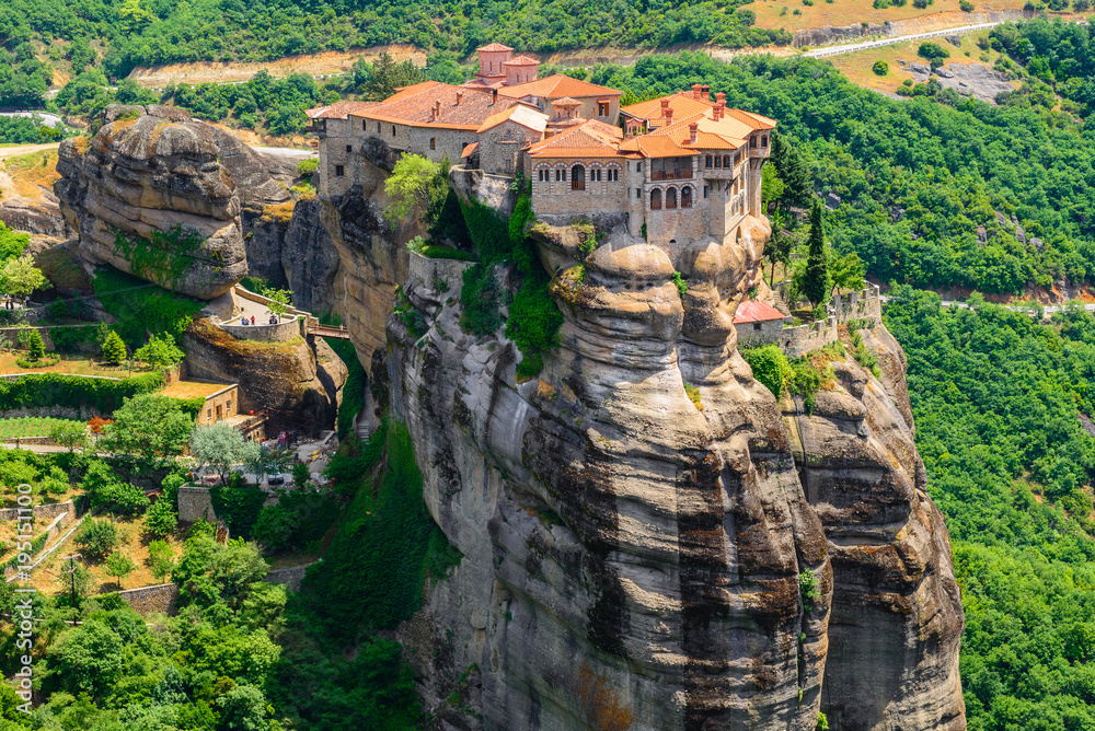 The Holy Monastery of Varlaam at the complex of Meteora monasteries in Greece