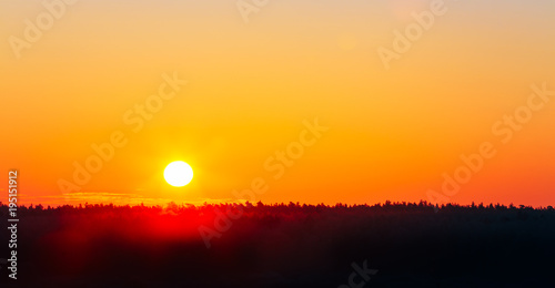 Sun Over Horizon, Sunset, Sunrise © Grigory Bruev