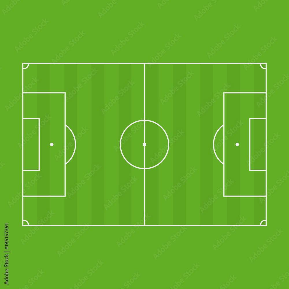 Soccer field standard lines. football field vector illustration Stock Vector Adobe Stock