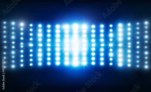 Spotlight of stage lights design. Vector illumination