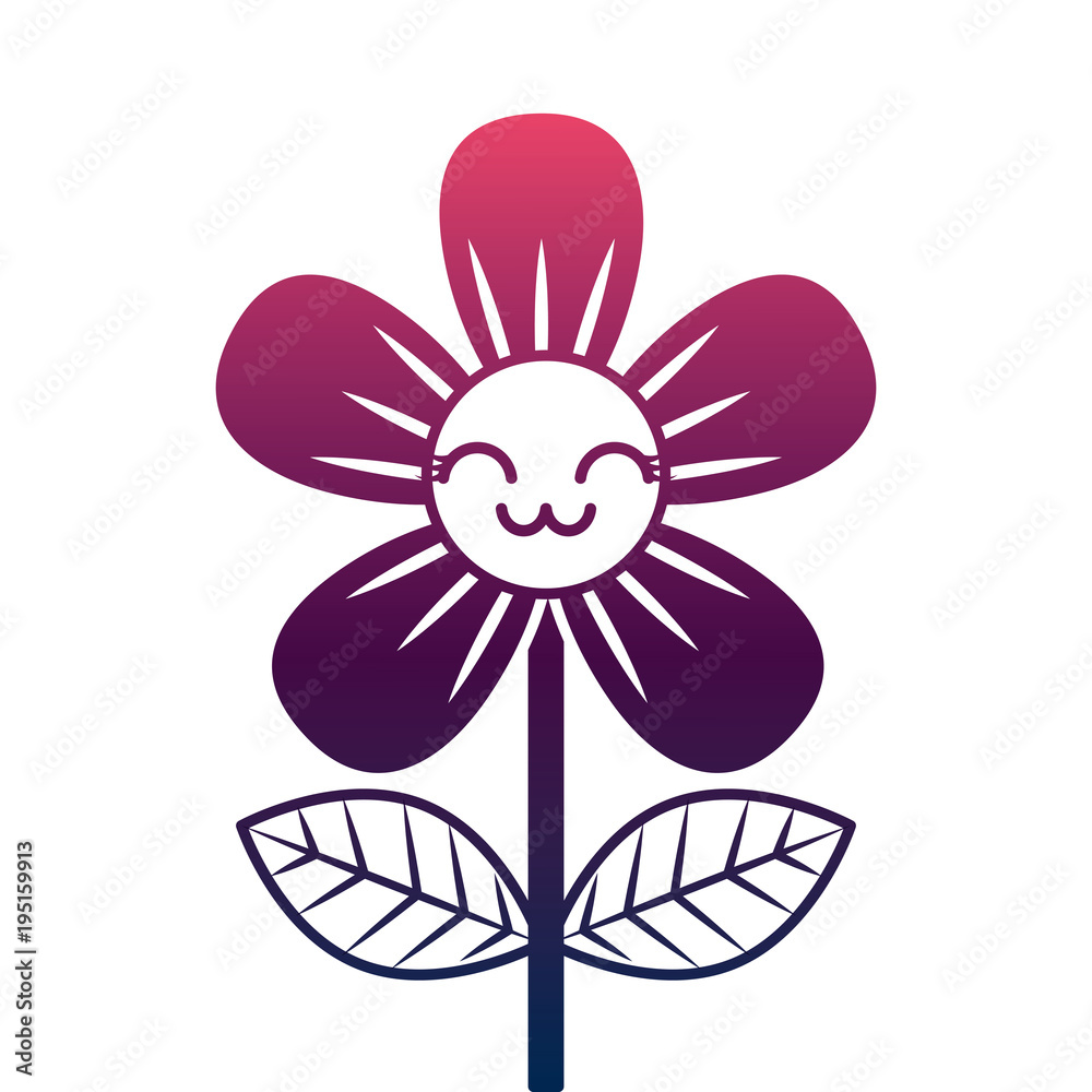 beautiful flower cute kawaii cartoon beautiful flower cute kawaii cartoon