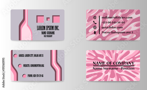 Business Card Background Design Template. Stock Vector Illustration